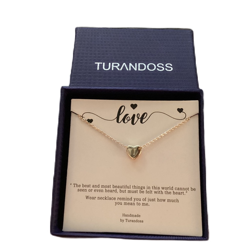 💕TURANDOSS  “I” initial necklace